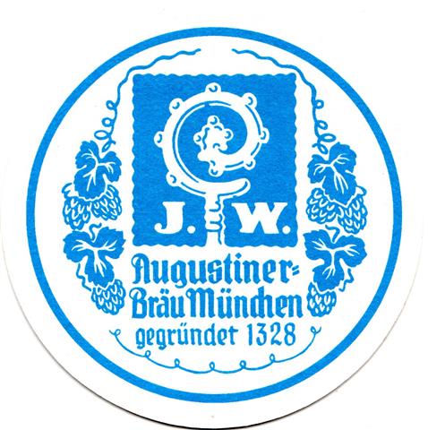 münchen m-by august rund 4a (215-u gegründet 1328-blau)